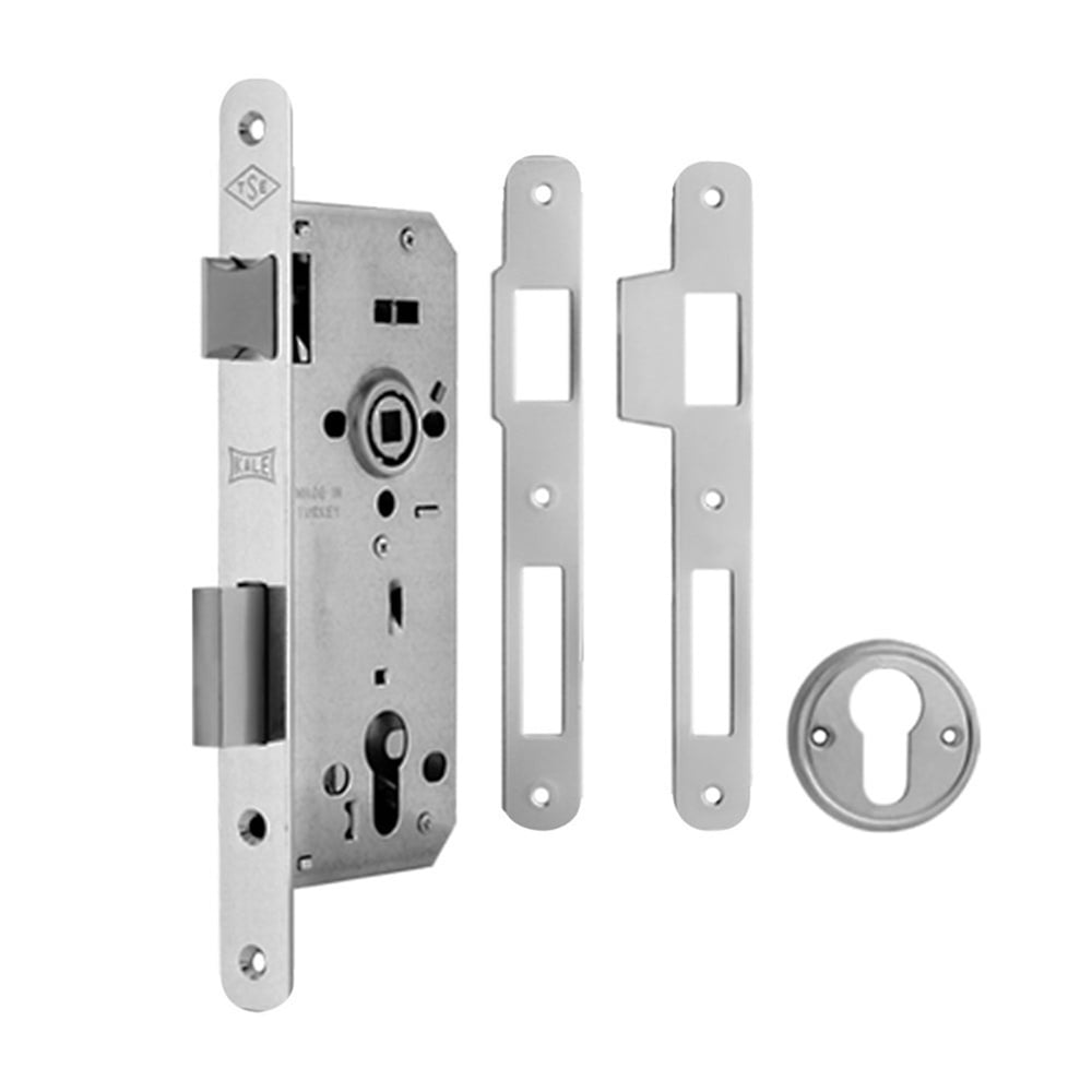 KALE STANDART SİLİNDİRLİ DAİRE KİLİT ROZET DELİKLİ 40 MM - NİKEL