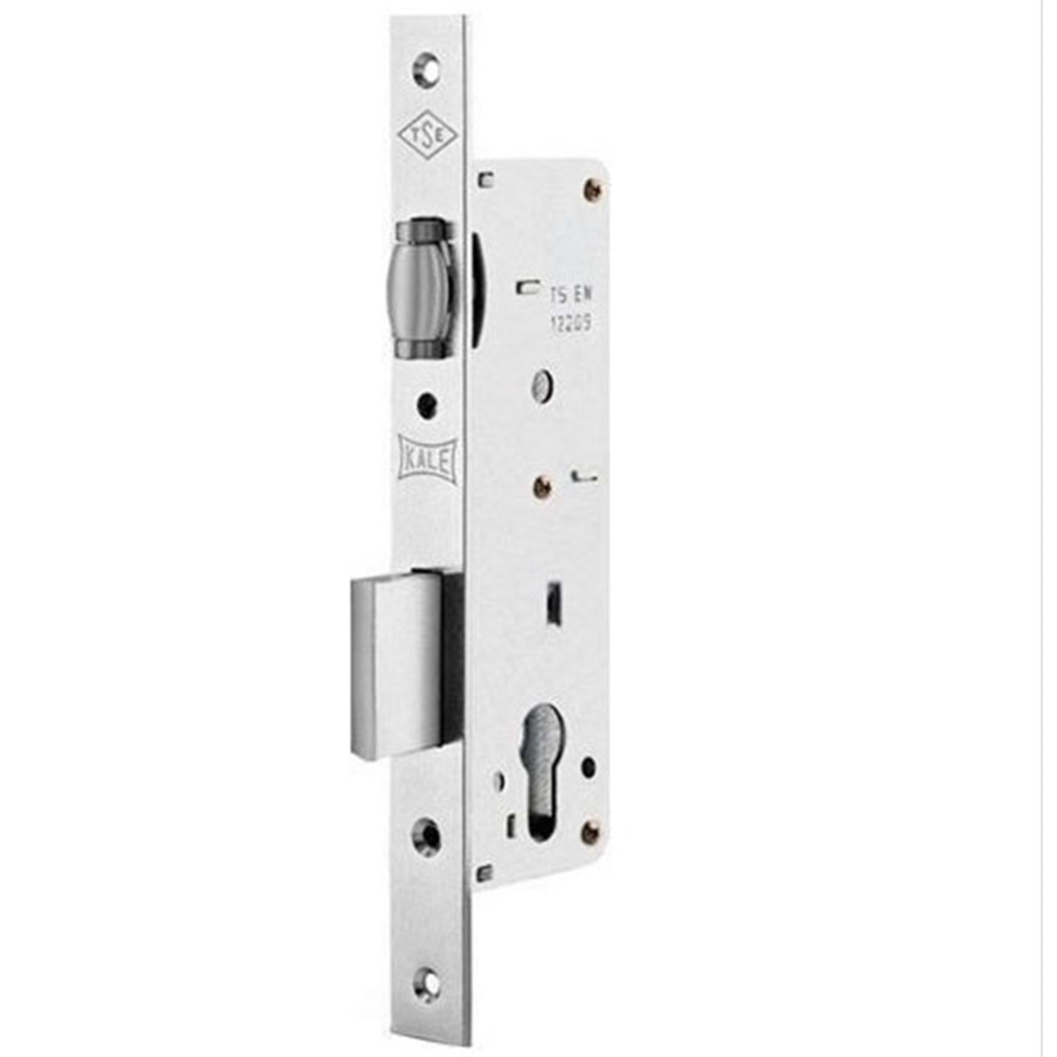 KALE STANDART SİLİNDİRLİ KİLİT 155U MAKARALI 20 MM - NİKEL / BARELSİZ