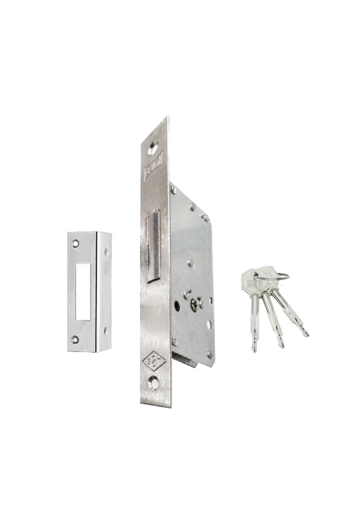 KALE PRAZİS SİLİNDİRLİ EMNİYET KİLİT 2 TUR - 3 ANAHTAR 35 MM - NİKEL