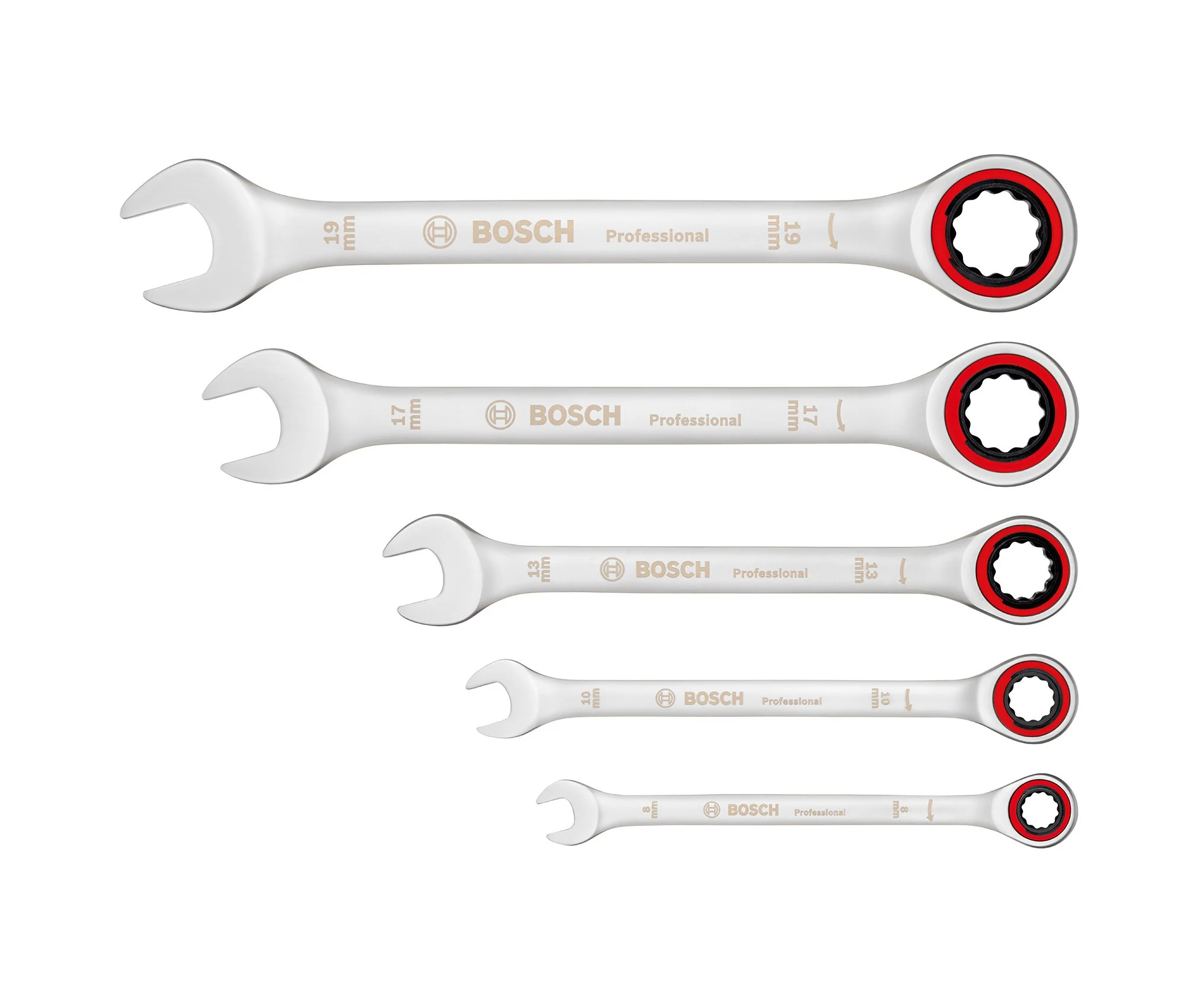 BOSCH CIRCIR KOMBİNE ANAHTAR SETİ 5 PARÇA 8,10,13,17,19MM