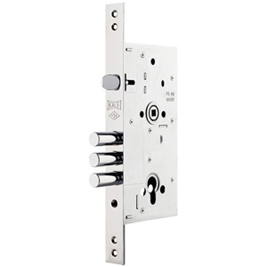 KALE MONOBLOK ÇELİK KAPI KİLİT 60 MM - KROM ( BİLYALI BARELLİ - 68 MM )