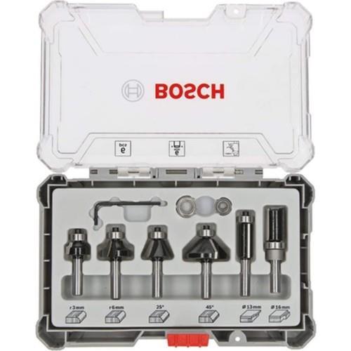 BOSCH AHŞAP FREZE UCU SETİ 8MM 6 LI ( 19; 25; 25; 35; 13; 16MM)