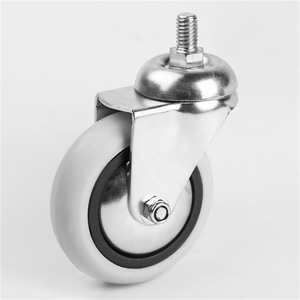 HTS ÇİFT SIRA BİLY.VİDALI PVC TEKER 75*25 MM.
