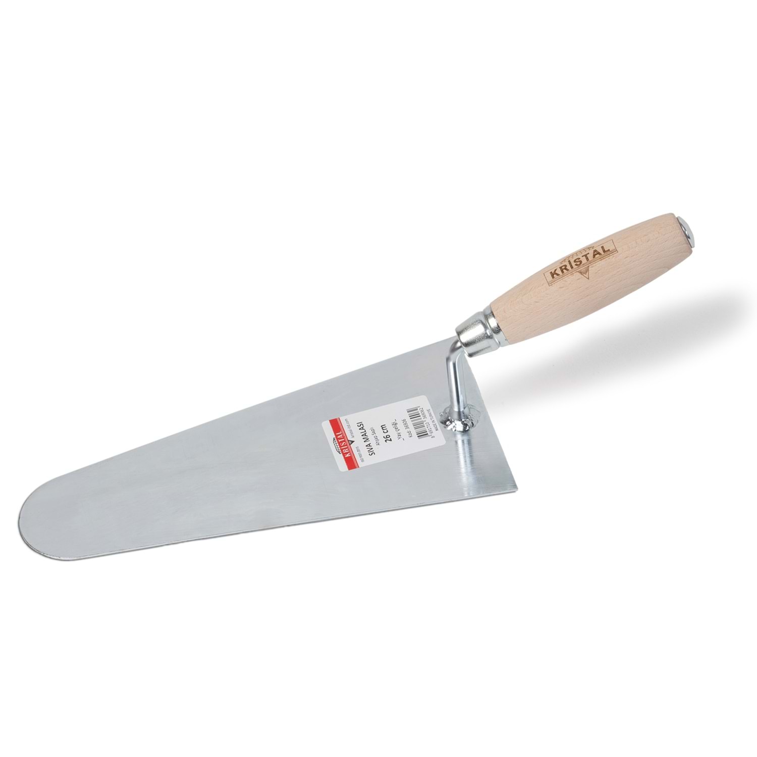 KRİSTAL SIVA MALASI AHŞAP SAPLI 22CM