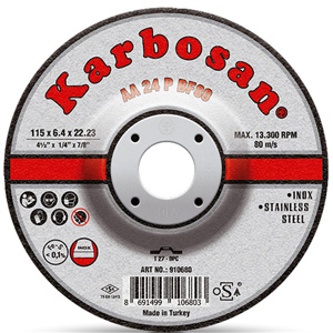 KARBOSAN INOX TAŞLAMA DİSKİ BOMBELİ 115*6,4