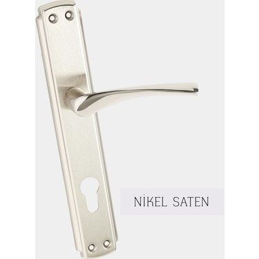 AS111 ALA NİKEL SATEN YALE KAPI KOLU