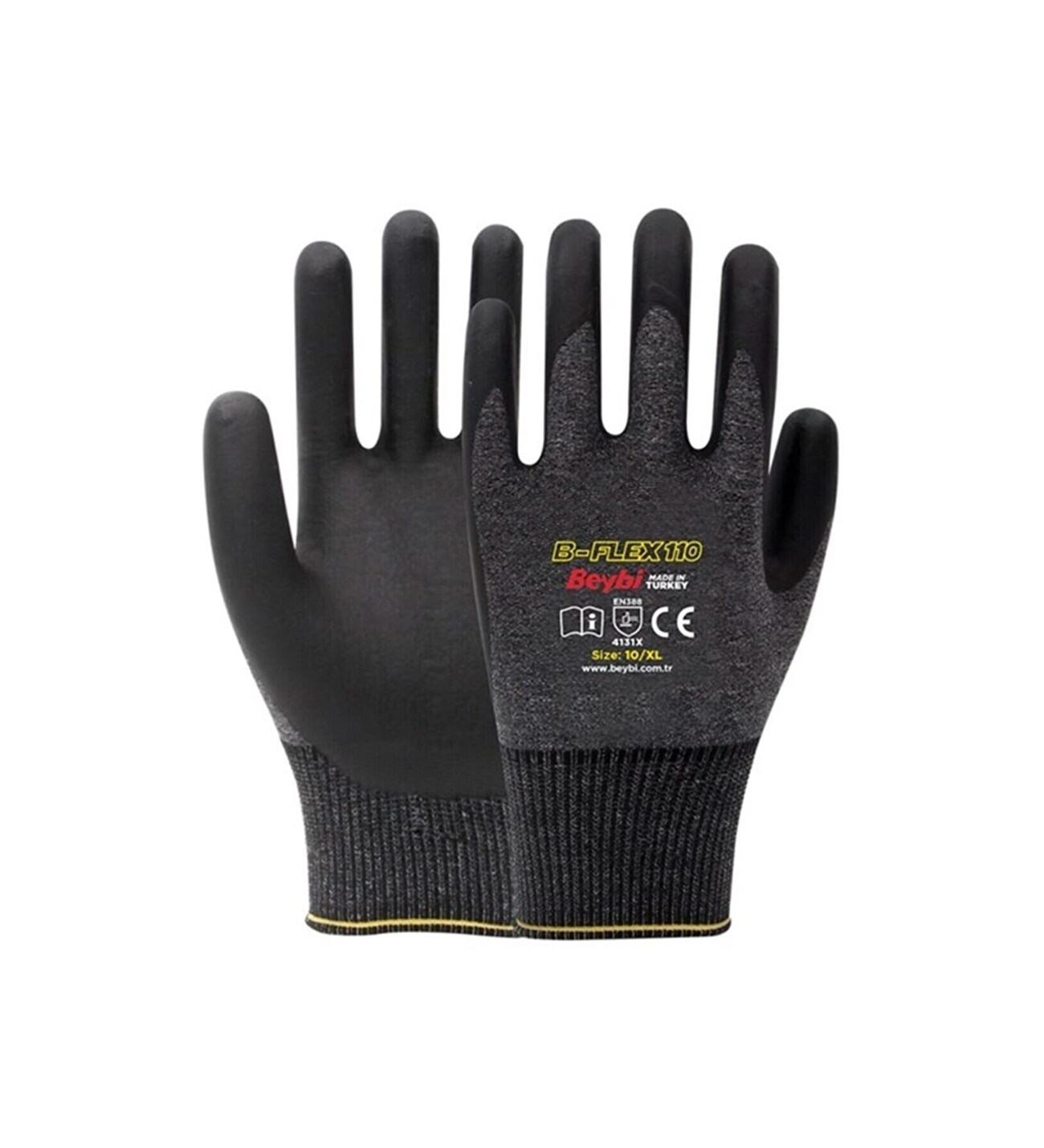 BEYBİ BFLEX110 KÖPÜK KAPLI NİTRİL ELDİVEN NO:9