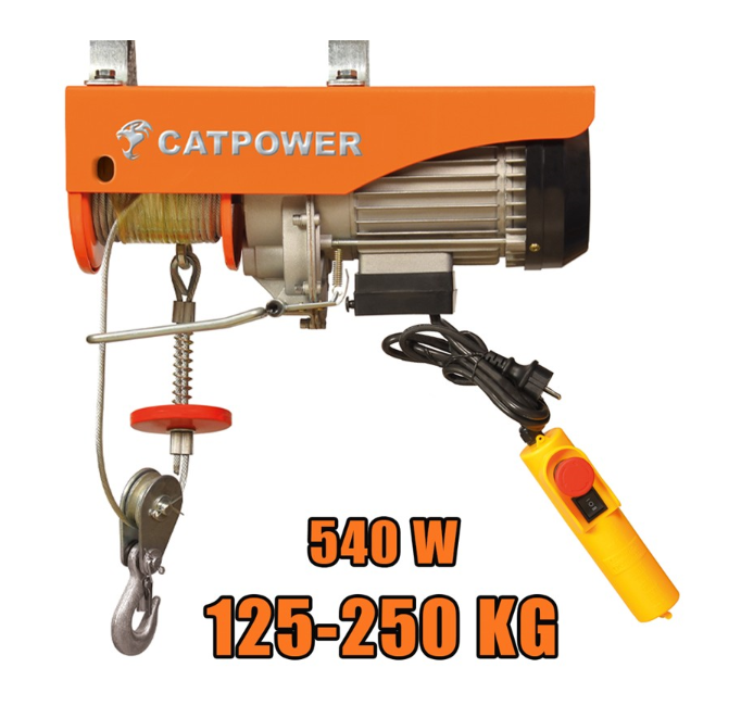 CATPOWER ELEKTRİKLİ VİNÇ 125-250 KG 540W