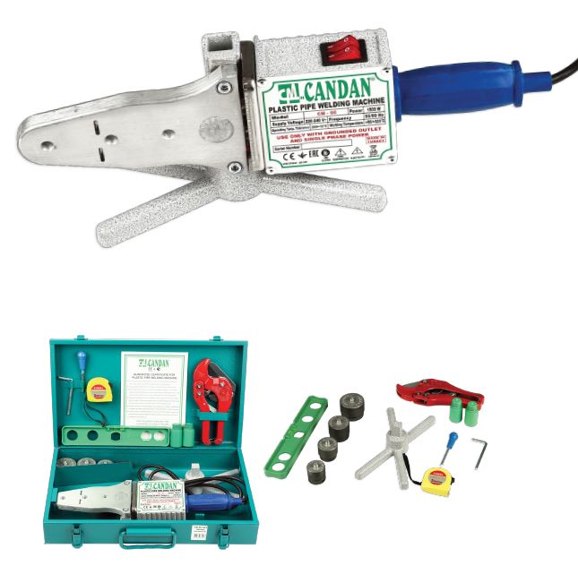 CANDAN PPRC BORU KAYNAK MAKİNESİ SETİ 750W+750W (50MM'E KADAR KAYNAK YAPABİLİR)