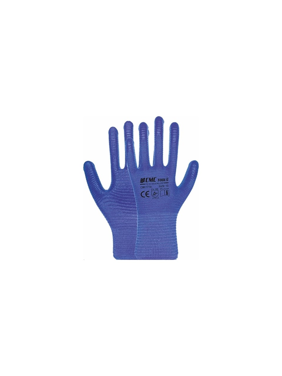 CMC ZEBRA ELDİVEN MAVİ-SİYAH NO:10