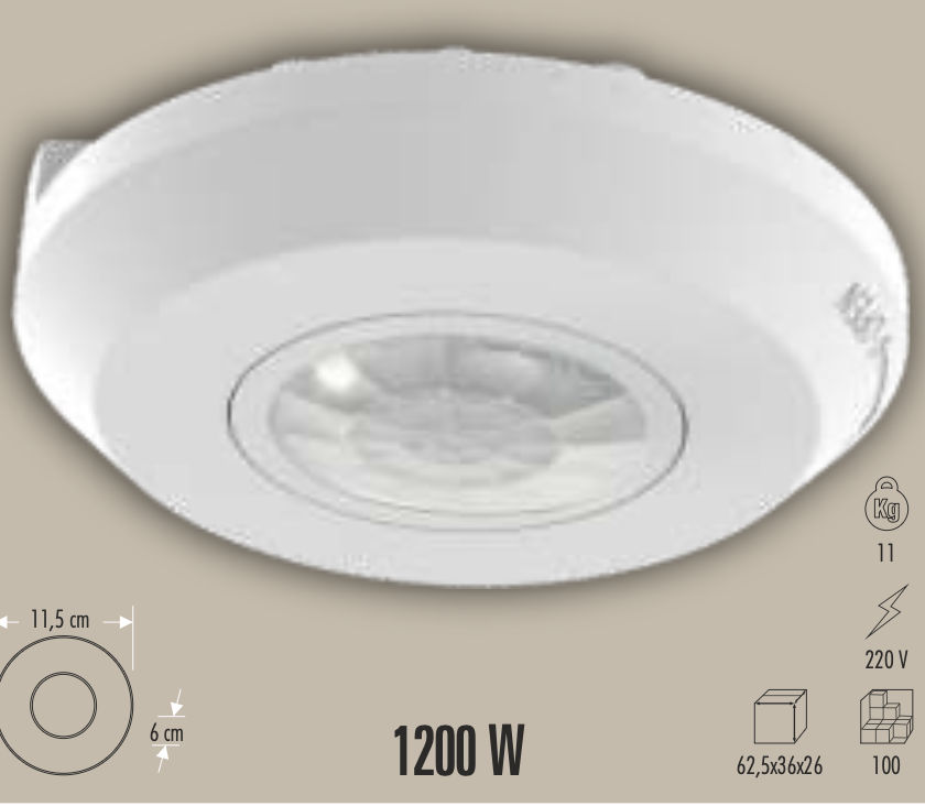 CATA 360 DERECE HAREKET SENSÖRÜ ( 1200W )