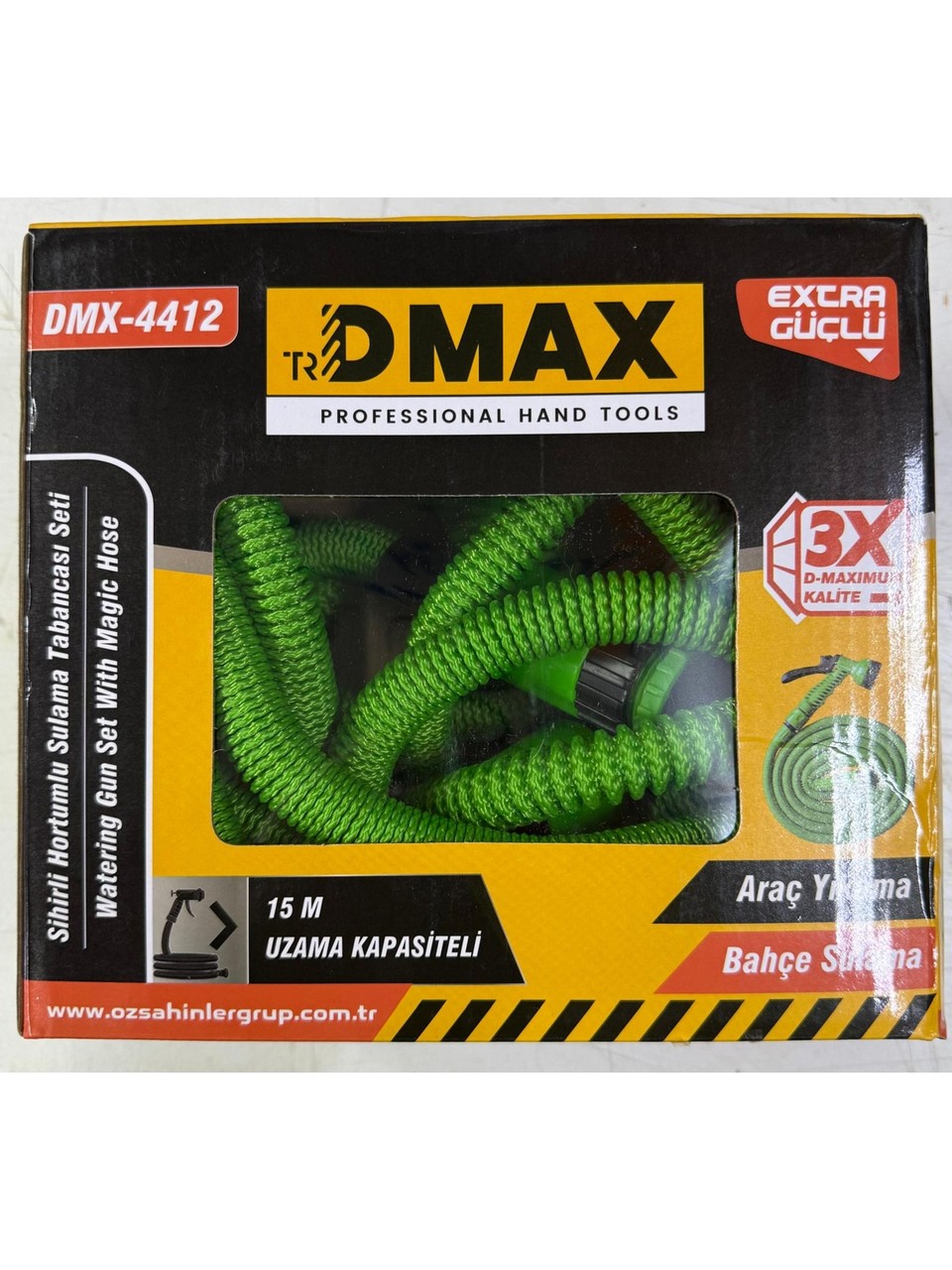 DMAX SİHİRLİ HORTUM SULAMA TABANCA SETİ 15MT