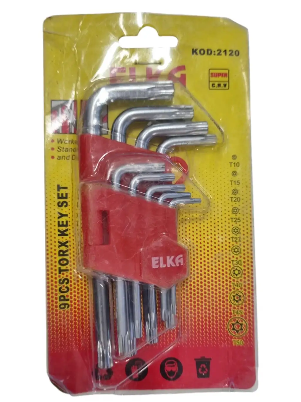 ELKA KISA TORX ALLEN SETİ 9 PCS