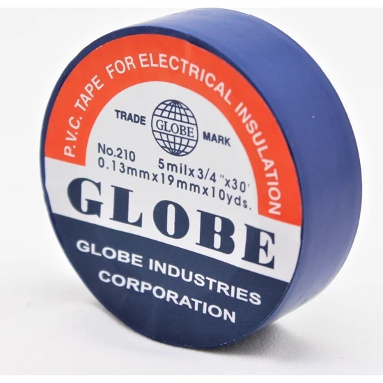 GLOBE ELEKTRİK İZOLASYON BANDI MAVİ 19MM*10 YRD