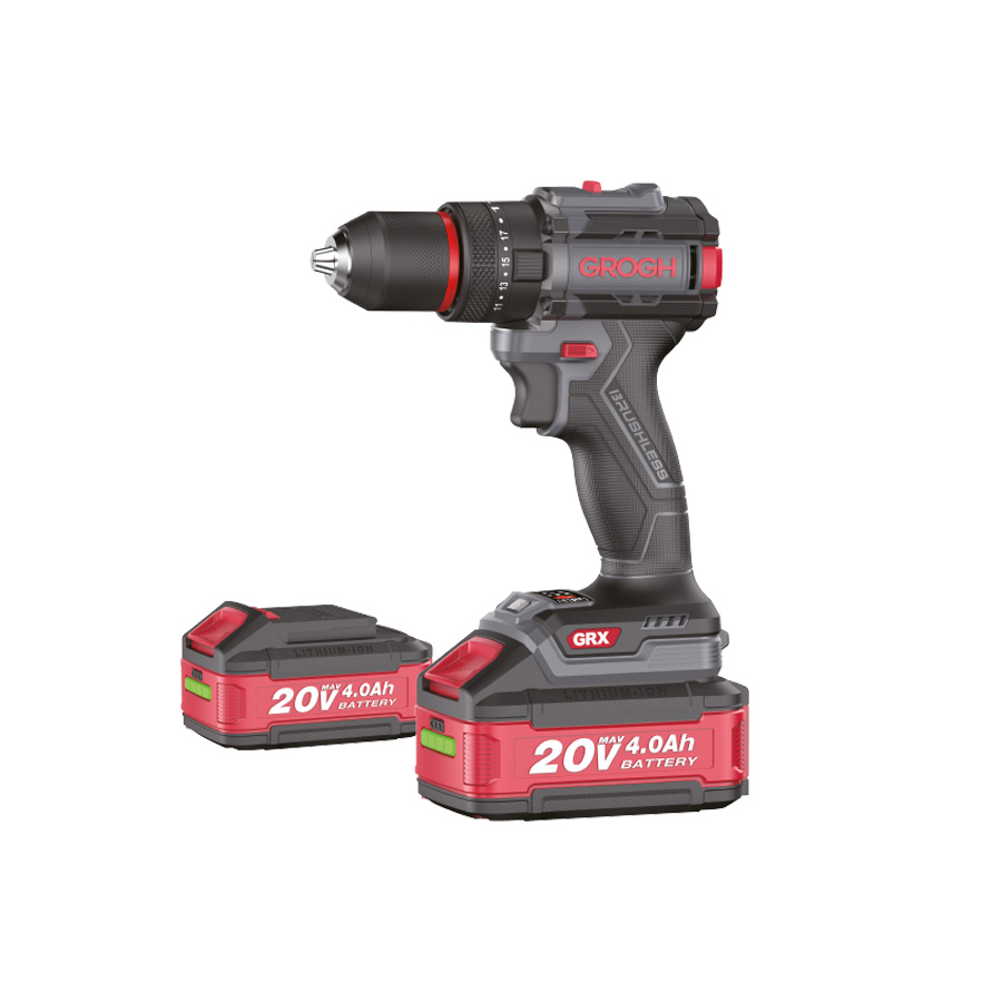 GROGH AKÜLÜ DARBELİ MATKAP 13MM 65NM 20V-2X4.0AH