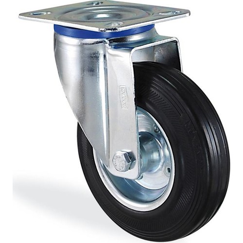 KAMA LASTİK KAPLI TABLALI TEKER 80 MM