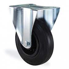 KAMA LASTİK KAPLI SABİT TEKER 200 MM
