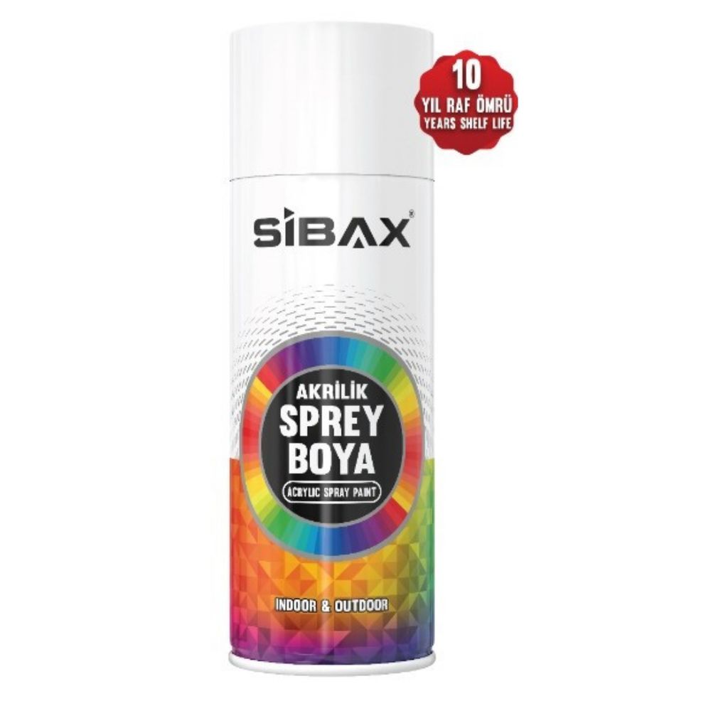 SİBAX SPREY BOYA 0330 METAL GÜMÜŞ GRİ R9006 400ML