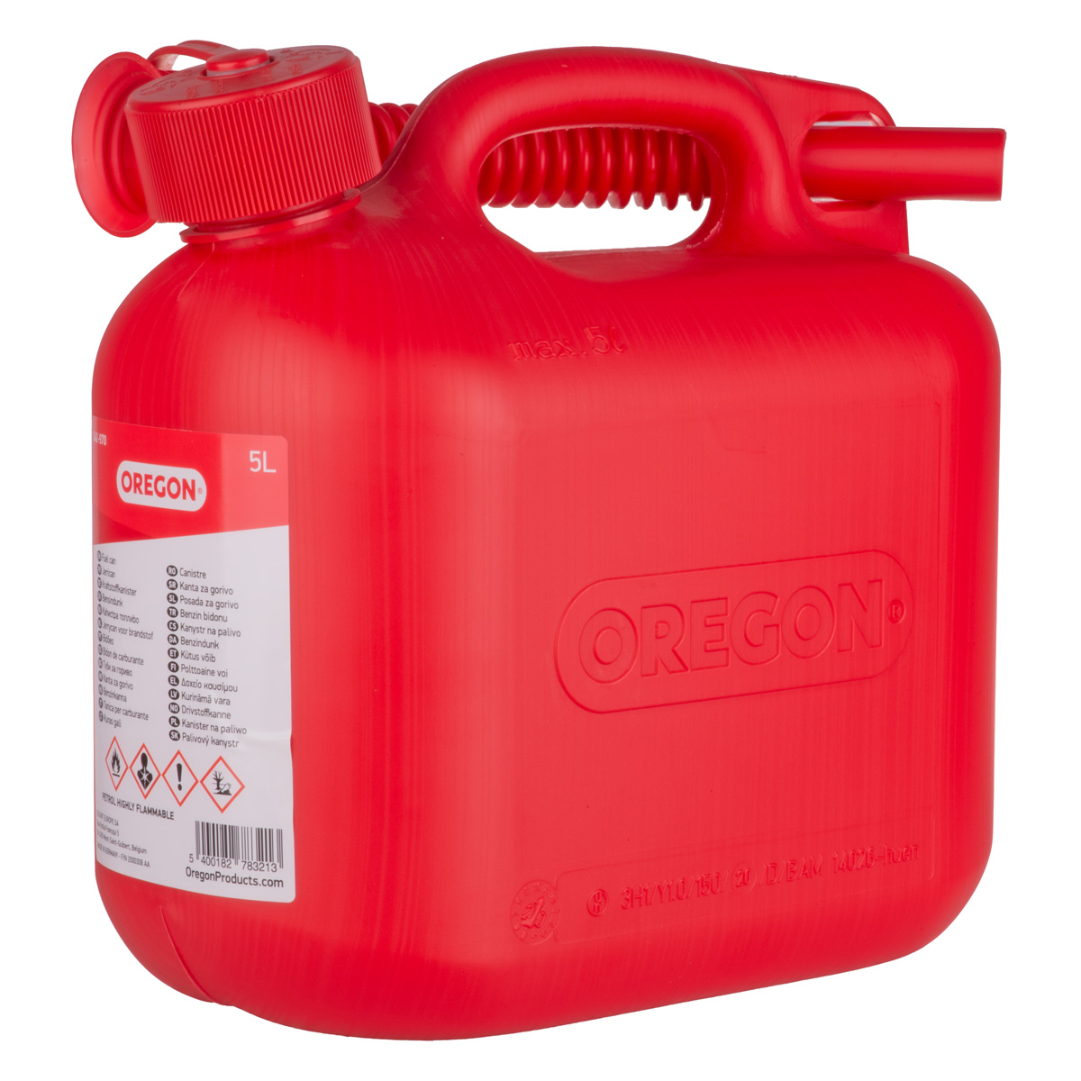 OREGON KIRMIZI BENZİN BİDONU - 5 LT