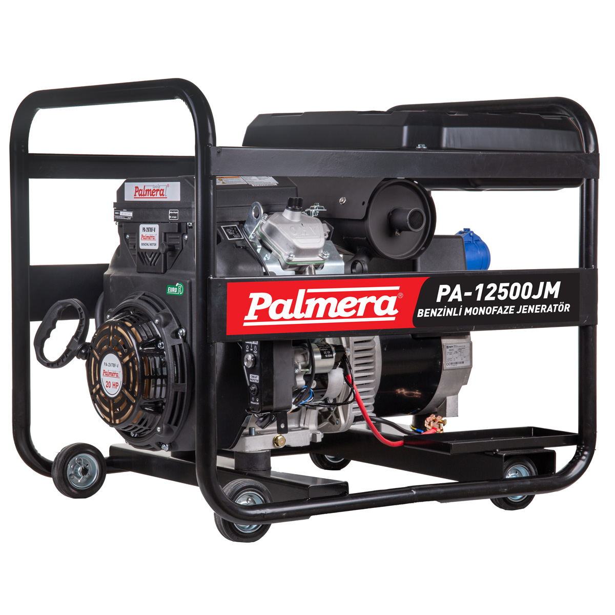 PALMERA EUR5 BENZİNLİ JENERATÖR MONOFAZE 220V 12,5 KVA / 10 KW MARŞLI