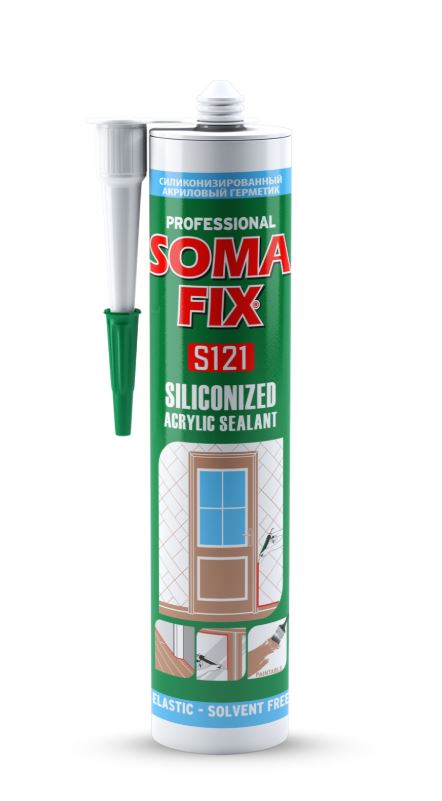 SOMAFIX AKRİLİK SİLİKONİZE MASTİK KAHVERENGİ 500 GR