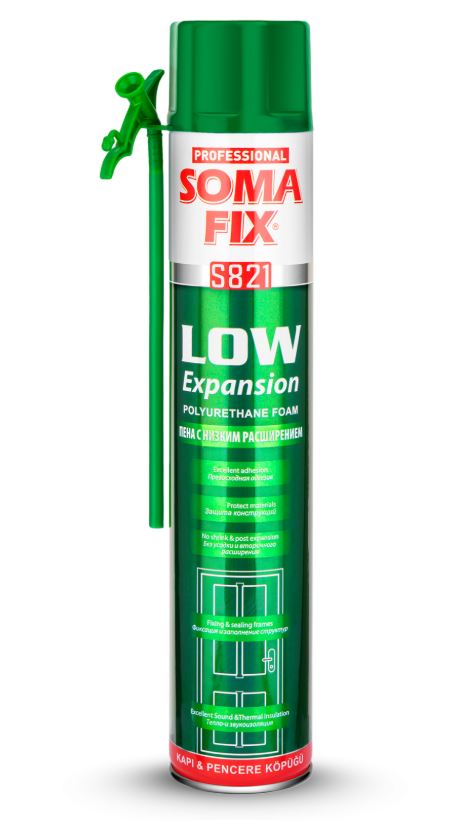 SOMAFIX POLİÜRETAN KAPI-PENCERE MONTAJ KÖPÜK 750 ML-850 GR