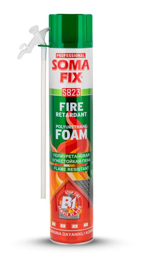 SOMAFIX POLİÜRETAN B1-YANGINA DAYANIKLI KÖPÜK 750 ML-900 GR