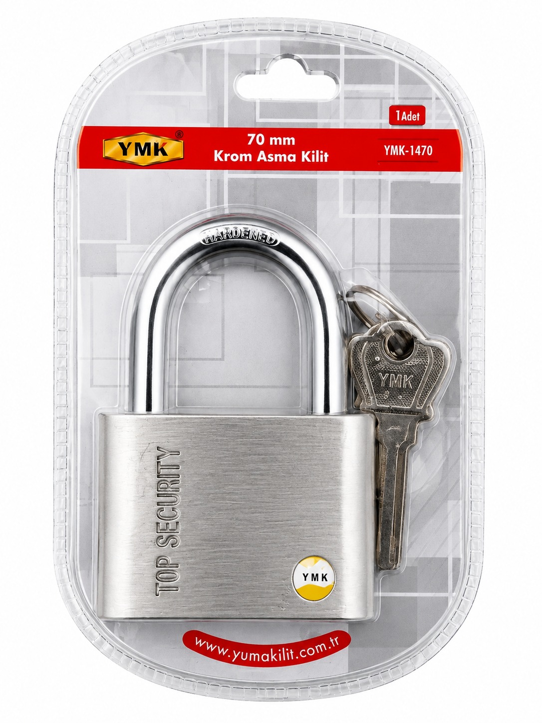 YMK KROM ASMA KİLİT BLİSTERLİ 30MM