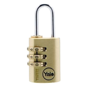 YALE PİRİNÇ 3 ŞİFRELİ ASMA KİLİT 30 MM