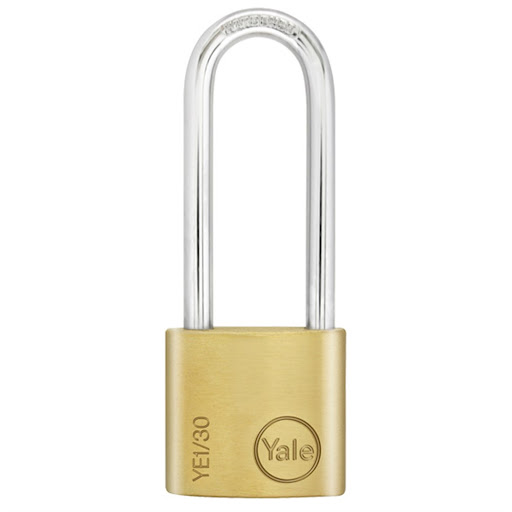 YALE PİRİNÇ UZUN ASMA KİLİT BLİSTERLİ 30 MM