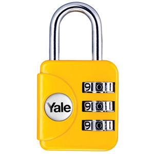 YALE MİNİ ŞİFRELİ ASMA KİLİT GENİŞ TİP KARIŞIK RENKLİ