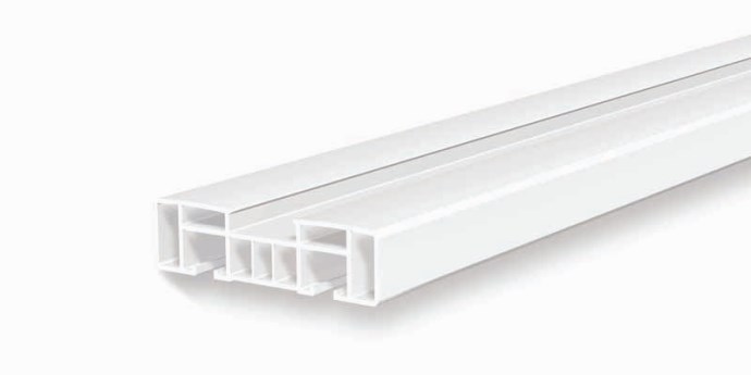 2/6000 FIRAT İKİLİ PVC PERDE RAYI (6 MT)