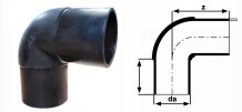 140 MM PN16 PE 100 90 DİRSEK (ENJEKSİYON)