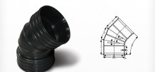Ø 100 MM PE TRIPLEX BORU 45 DİRSEK
